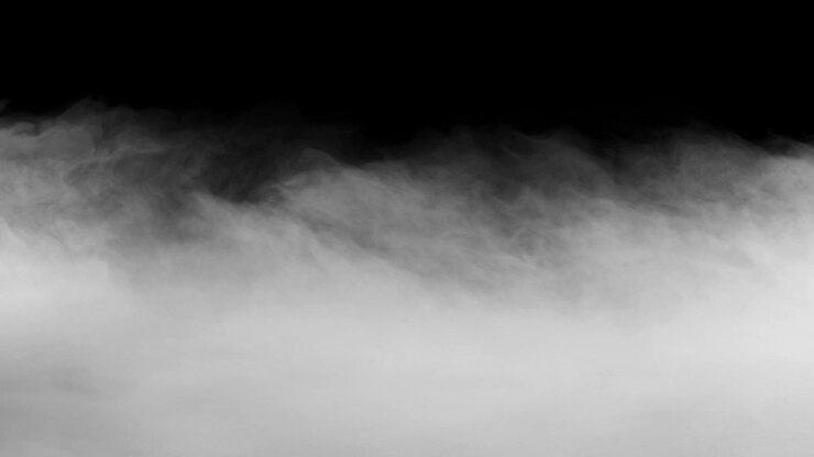 Foto uma imagem em branco e preto de fumaça em preto e branco