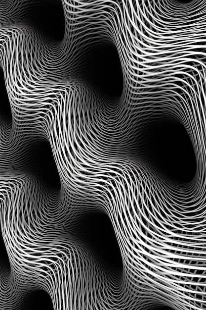uma imagem em preto e branco de um fundo abstrato moderno