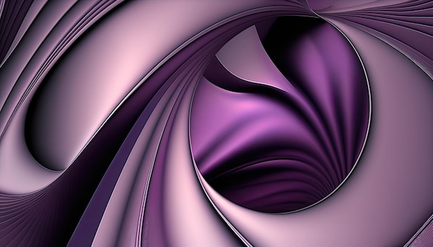 Uma imagem gerada por computador de um design roxo e branco do redemoinho.