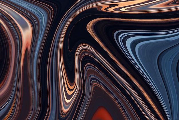 Uma imagem gerada por computador de um padrão ondulado com um fundo azul.