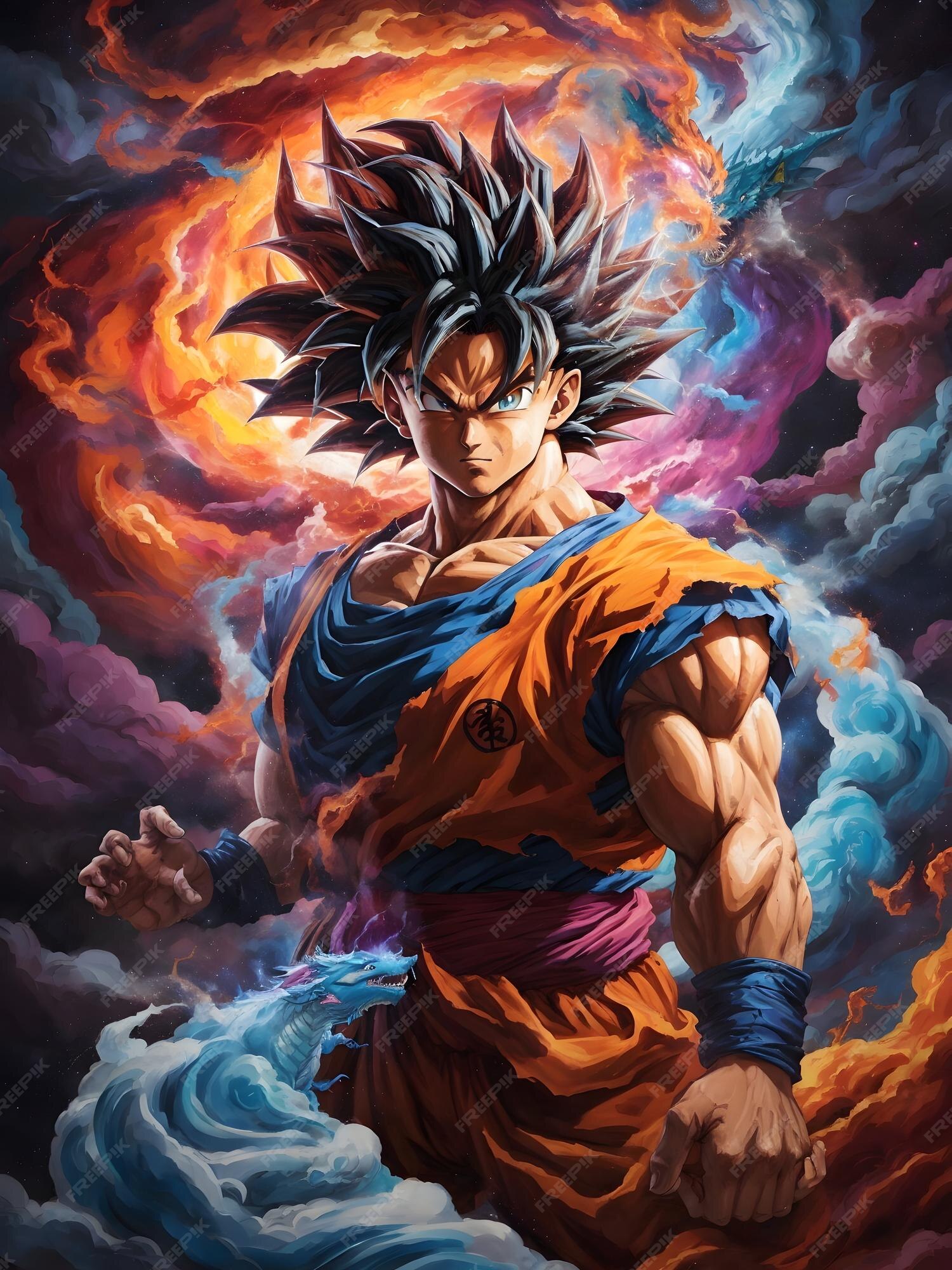 Dragon ball Figura Goku Super Saiyan Blue Super Colorido