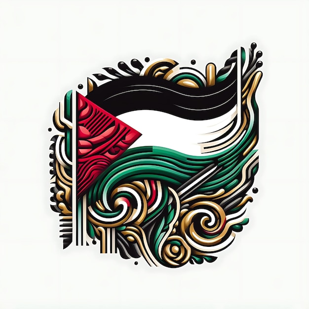 Uma interpretação única e diversificada da bandeira da Palestina