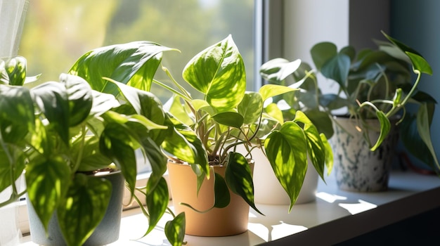 Uma janela com uma planta que diz "plantas de casa"