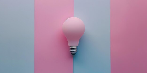 uma lâmpada rosa está pendurada em uma parede rosa