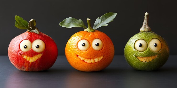Foto uma laranja sorridente com um sorriso e um sorriso