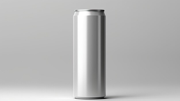 Uma lata de prata que diz "prata" está ao lado.