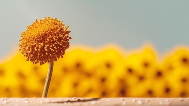 Uma linda flor amarela.