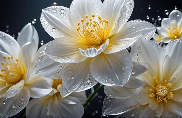 Uma linda flor de cristal.