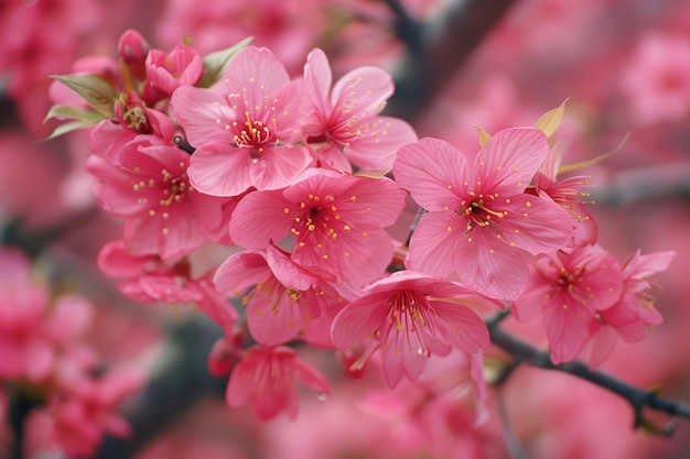 Uma linda flor rosa com um céu azul no fundo a flor está em plena floração e o céu é