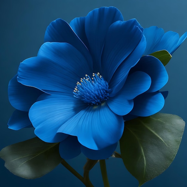 Uma linda flor uma linda flor azul