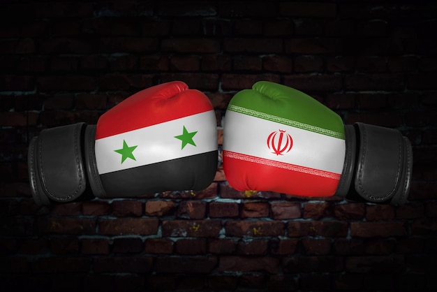 Uma luta de boxe entre os dois países
