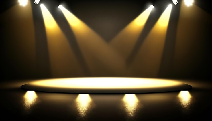 Foto uma luz que está acesa numa sala escura