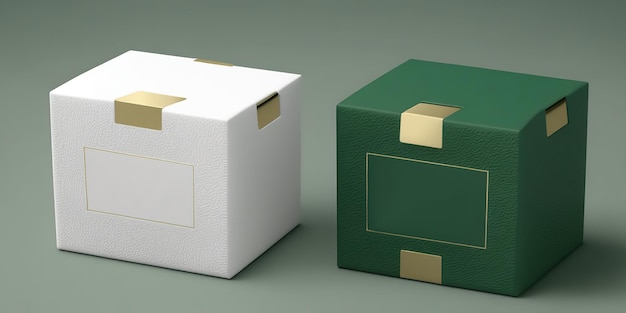 uma maquete de caixa de produto de embalagem para o seu design