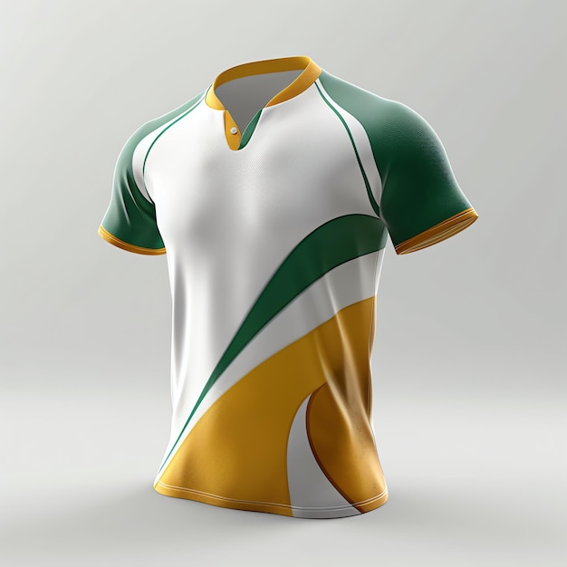 Uma maquete de camisa esportiva