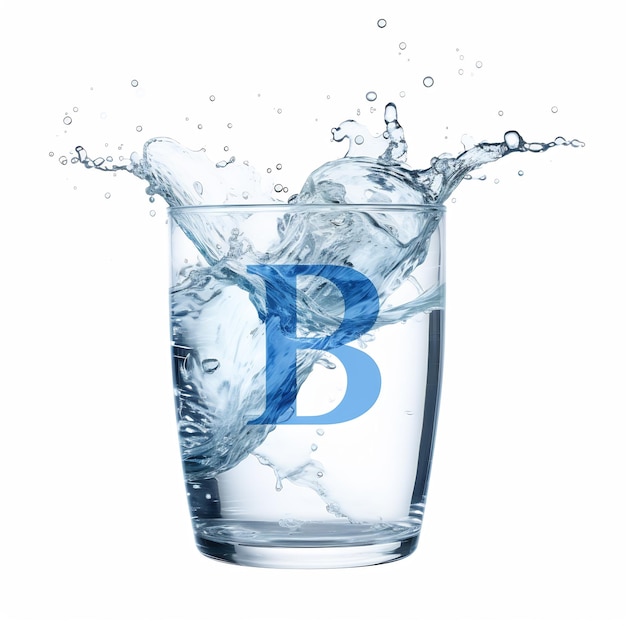 uma marca d'água transparente da letra B
