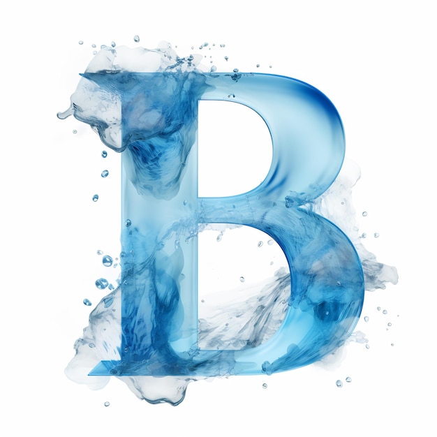 uma marca d'água transparente da letra B