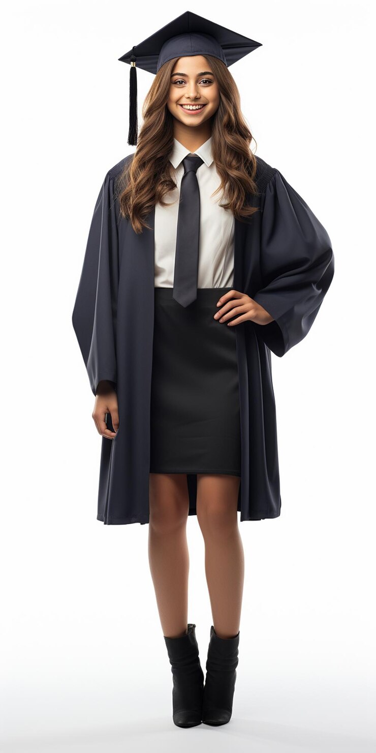 Foto uma menina graduada com graduação