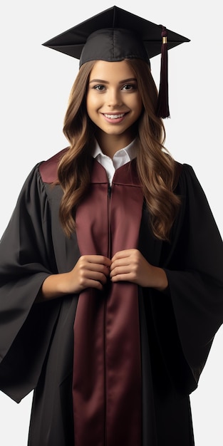 Foto uma menina graduada com graduação