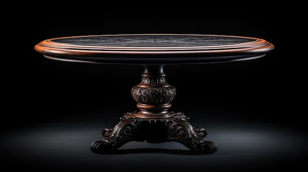 Uma mesa com uma tampa de vidro que diz " o nome da empresa ".