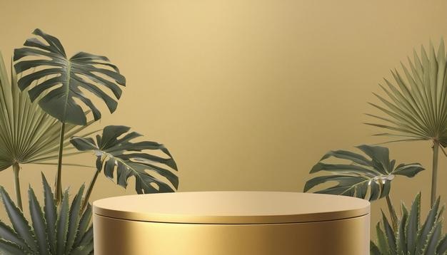 uma mesa redonda com uma planta sobre ela e uma planta no canto
