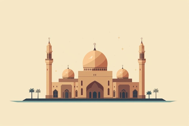 Uma mesquita na cidade.