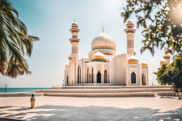 Uma mesquita na praia