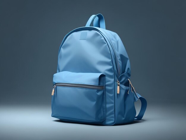 Uma mochila escolar em um fundo criativo Ai generativo realista