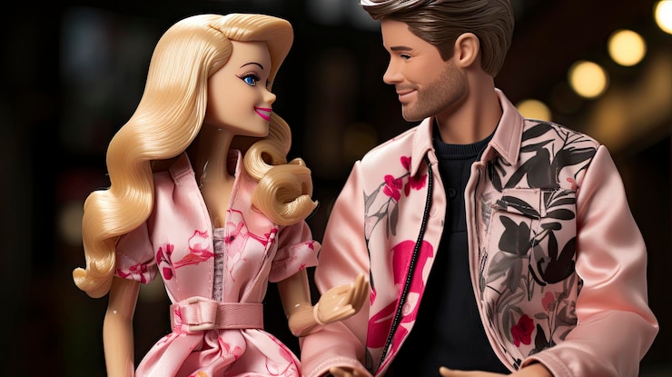 Foto uma modelo com vestido rosa e uma mulher com quimono rosa.