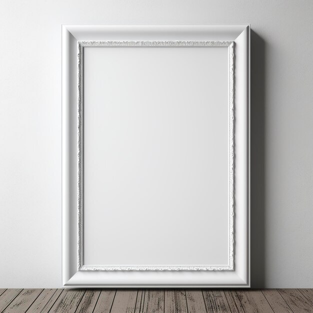 Uma moldura de cartaz branca para expressão artística Frame de cartaz branco vazio