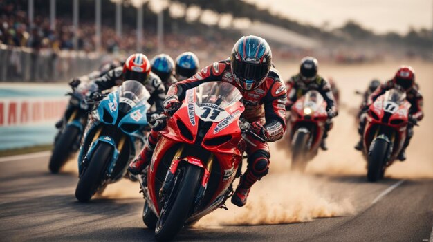 Foto uma motocicleta esportiva e vintage