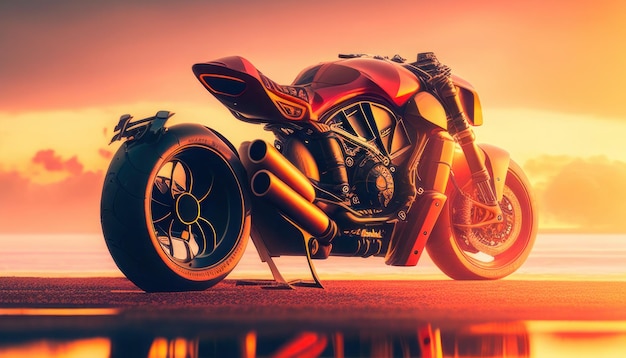 Uma motocicleta vermelha com a palavra ducati na frente.