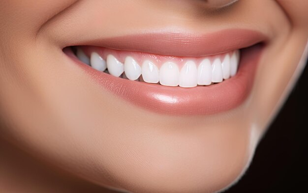 uma mulher com um sorriso que tem dentes brancos