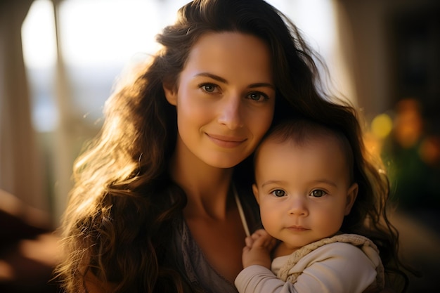 Uma mulher grávida deve ampliar seu tempo com seu lindo bebê