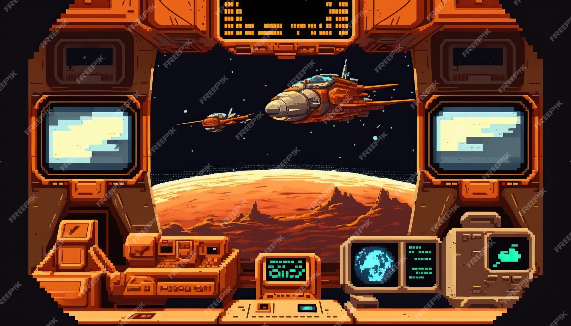 Jogos de nave, Jogos pixel art, Naves espaciais