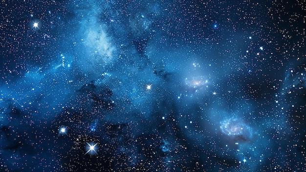 uma nebulosa azul é mostrada nesta imagem