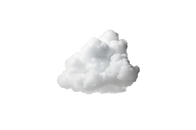 Uma nuvem branca com fundo branco
