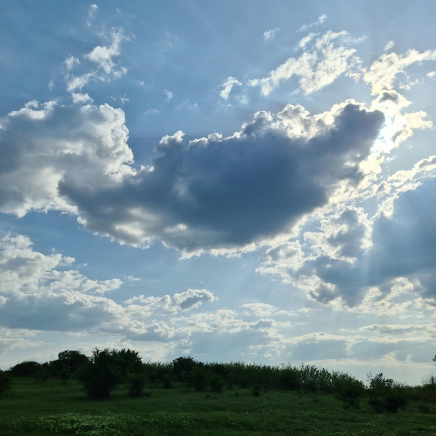 Uma nuvem no céu