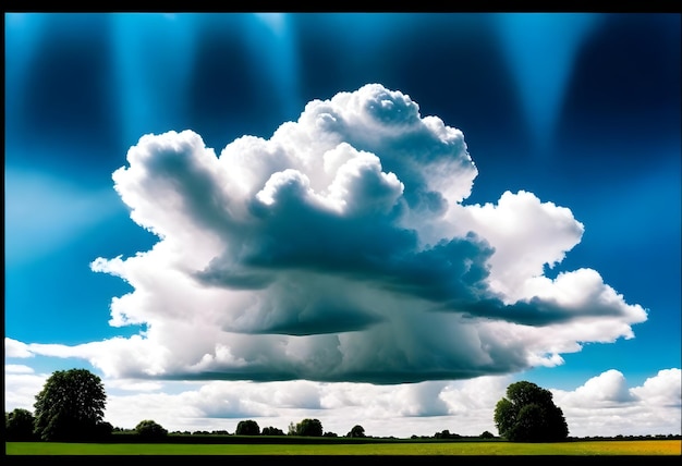 Foto uma nuvem que tem a palavra nuvem nela