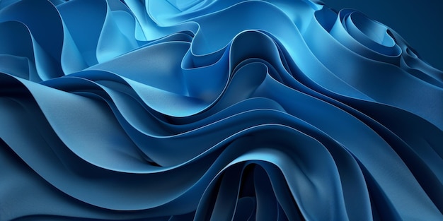 Uma onda azul com um fundo azul