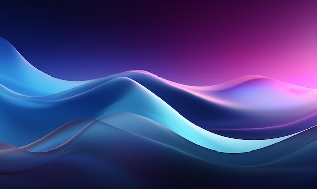 uma onda colorida com cores roxas e azuis é mostrada nesta imagem