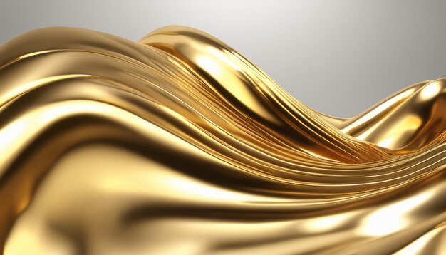 Uma onda dourada de líquido