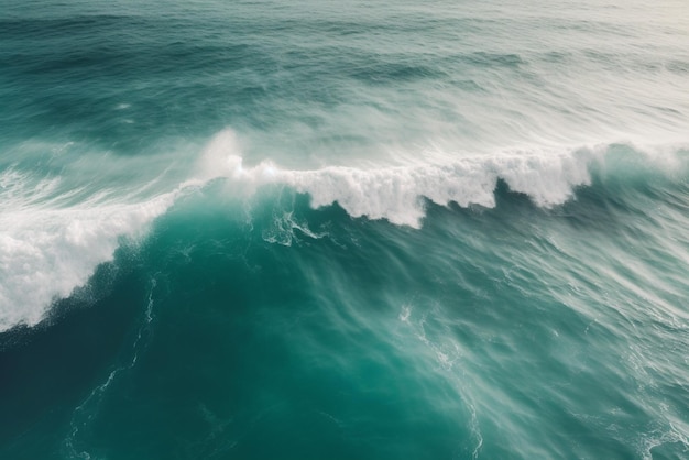 Uma onda no oceano com a palavra oceano nela