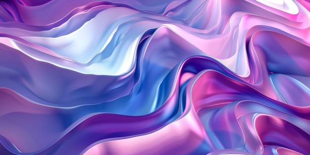Uma onda roxa e azul com um fundo branco