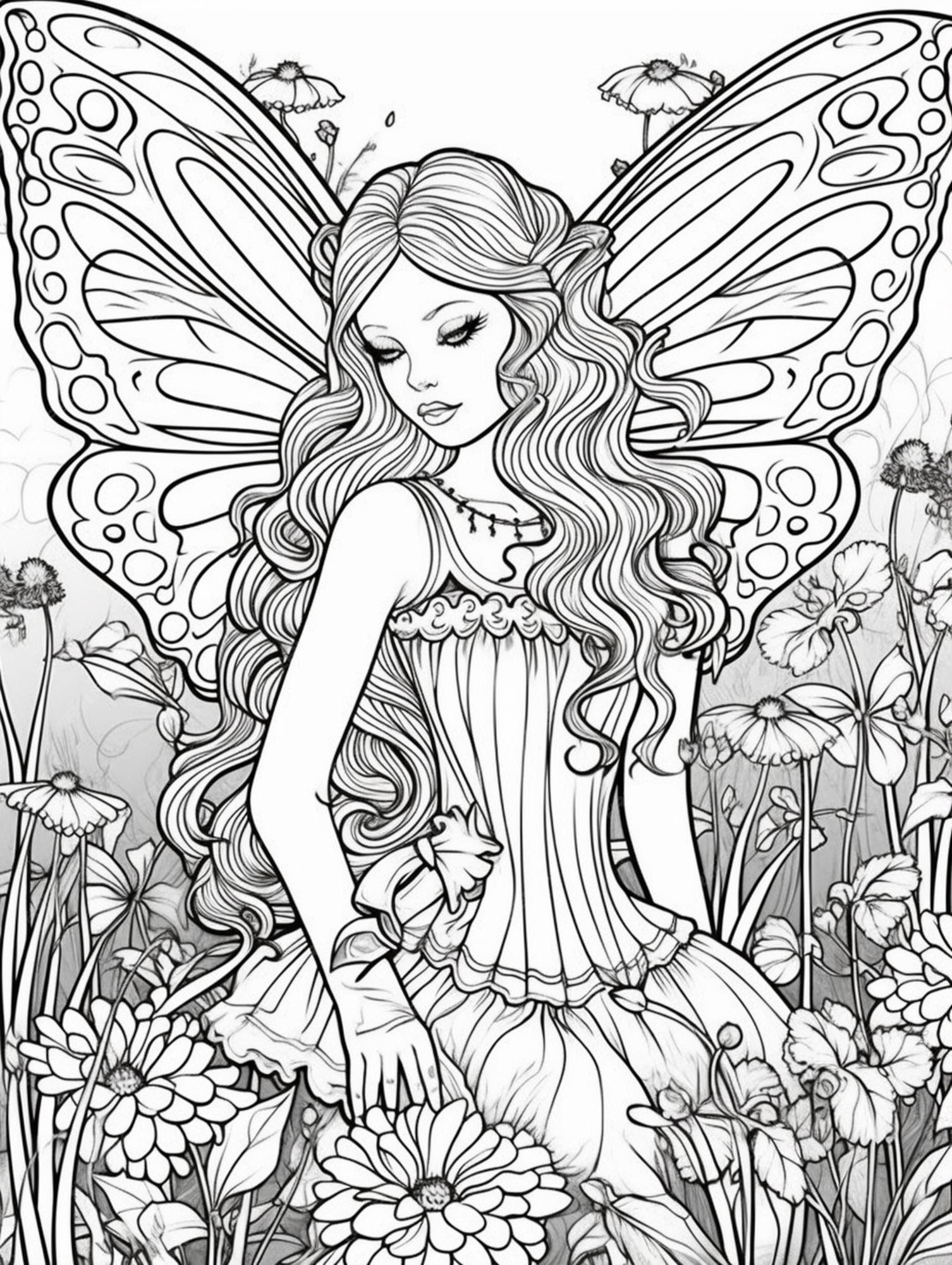 Cinco bonecas Barbie - Retornar à infância - Coloring Pages for Adults