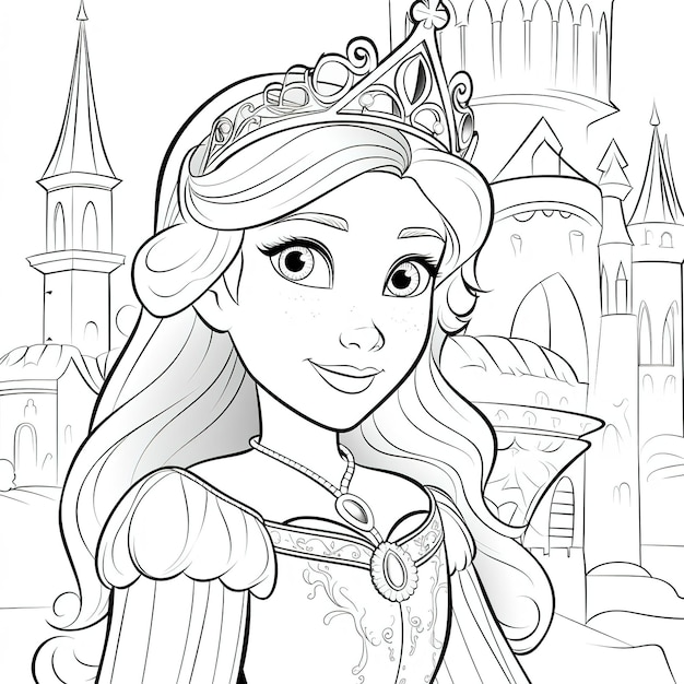 Princesa para colorir - Jogos para meninas : princesas, castelos e