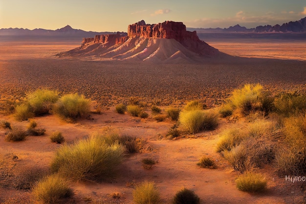 Uma paisagem surreal de deserto onde a areia movediça 00497 00