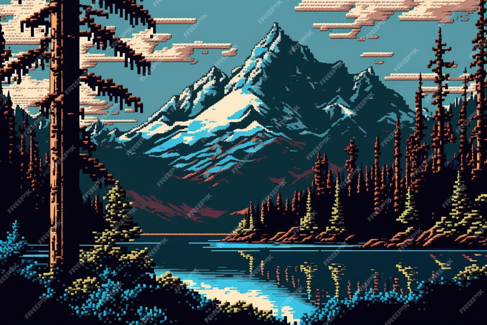 Paisagem  Pixel-Arts Amino