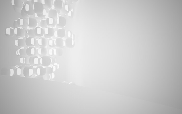 Foto uma parede branca com fundo branco e uma foto em preto e branco de um objeto quadrado.