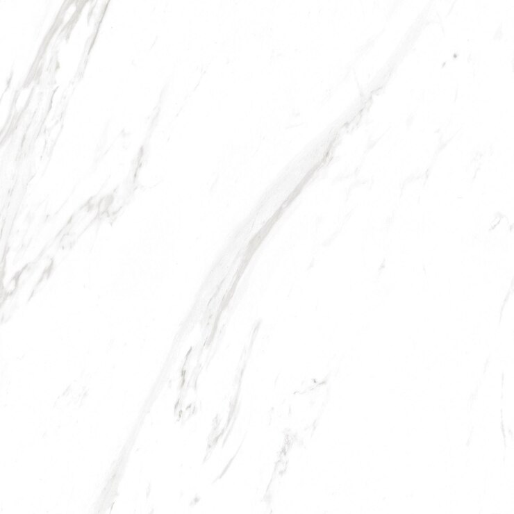 Foto uma parede de mármore branco com um padrão preto e branco nele