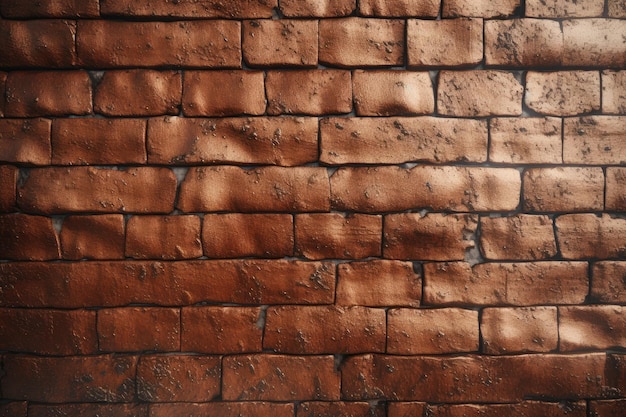 uma parede de tijolos com fundo marrom